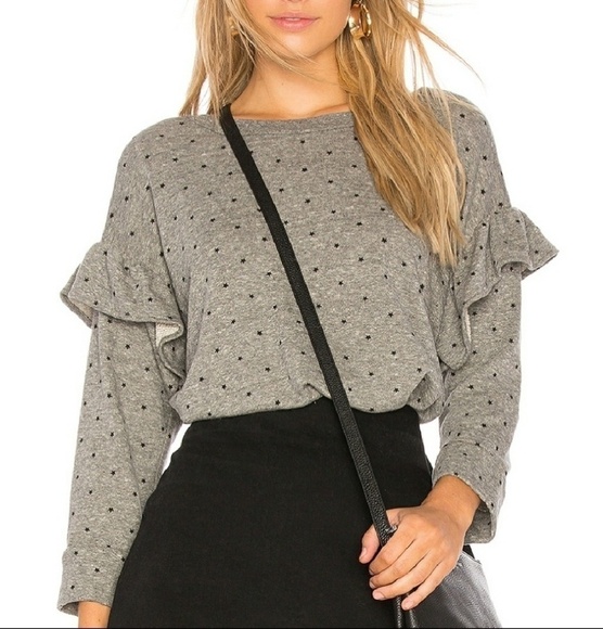 NWT Current/Elliot Ruffle Sweatshirt - Picture 1 of 4